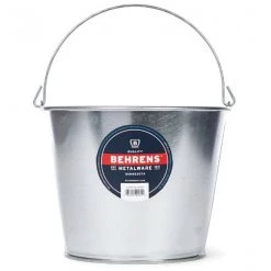Behrens Metalware Salts Behrens 5 Quart Galvanized Steel Pail