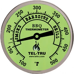 Tel-Tru BQ300 Thermometer, 3" Glow Dial, 4" Stem Salts