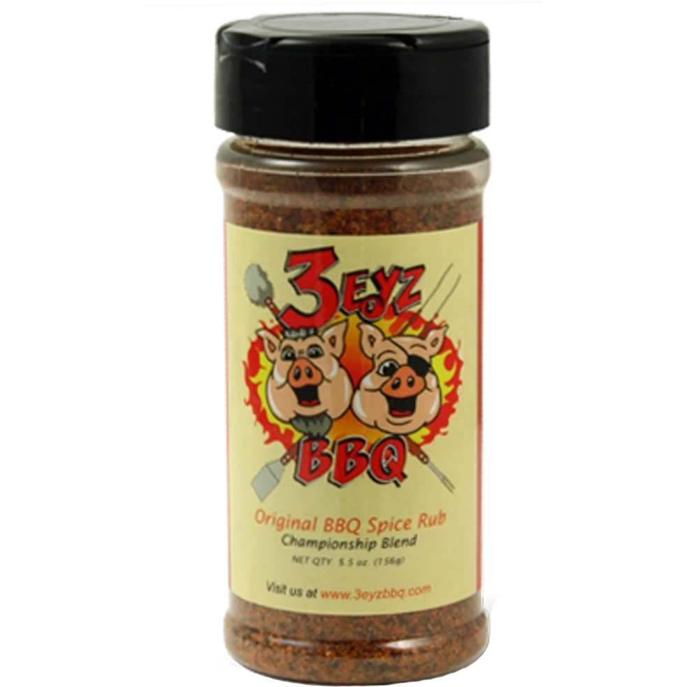 BBQ Sauces, Marinades, Condiments & Seasonings 3 Eyz BBQ Original BBQ Spice Rub 6.5 Oz.