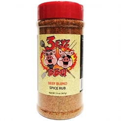3 Eyz BBQ Beef Blend Spice Rub 13 Oz. BBQ Sauces, Marinades, Condiments & Seasonings