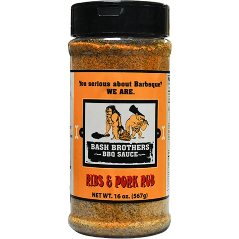 BBQ Sauces, Marinades, Condiments & Seasonings Bash Brothers Rib Rub 12 Oz.