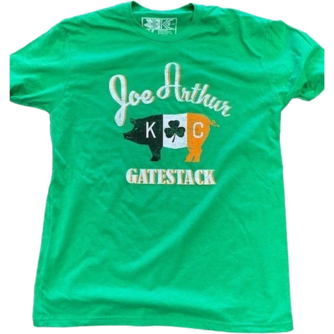Three KC Joearthur Gatestack - Green St. Paddy's Day Logo T-Shirt Salts