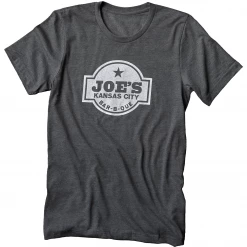 Joe's Kansas City Bar-B-Que Logo Tee With White Print