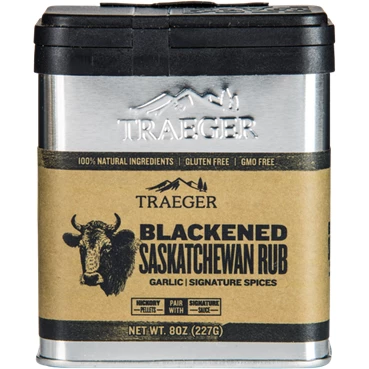 BBQ Sauces, Marinades, Condiments & Seasonings Traeger Blackened Saskatchewan Rub 8 Oz.