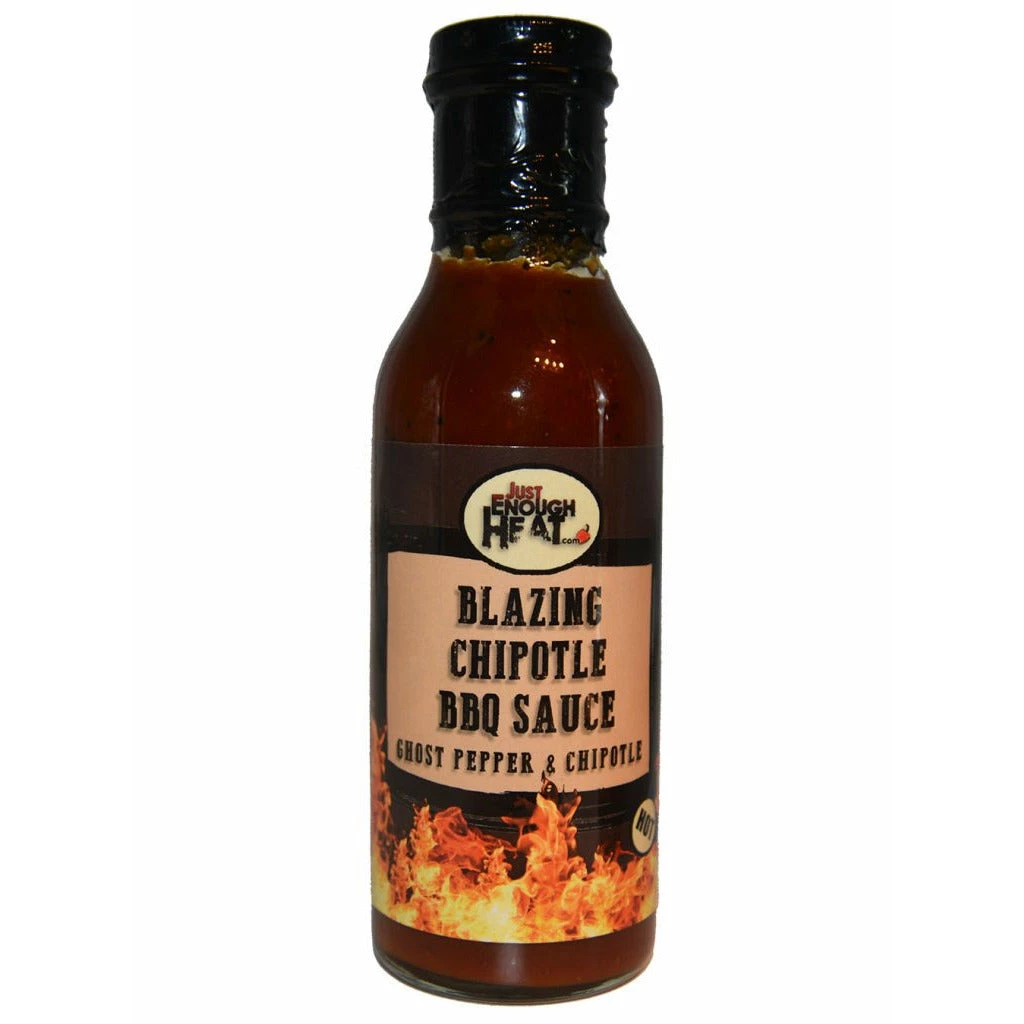 Just Enough Heat Blazing Chipotle 14.5 Oz. BBQ Sauces, Marinades, Condiments & Seasonings