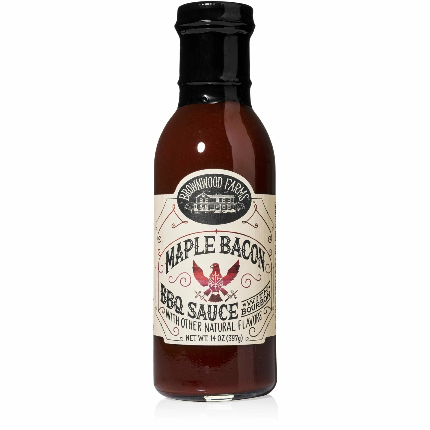 Brownwood Farms Maple Bacon BBQ Sauce 14 Oz. BBQ Sauces, Marinades, Condiments & Seasonings