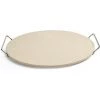 Charcoal Companion Ceramic Round Pizza Stone With Wire Frame 15 In. Salts