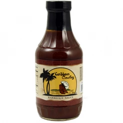 Paris Bros BBQ Sauces, Marinades, Condiments & Seasonings Caribbean Cowboy Barbeque Sauce 18 Oz.