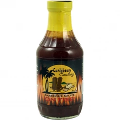 Paris Bros BBQ Sauces, Marinades, Condiments & Seasonings Caribbean Cowboy On Fire Barbeque Sauce 18 Oz.