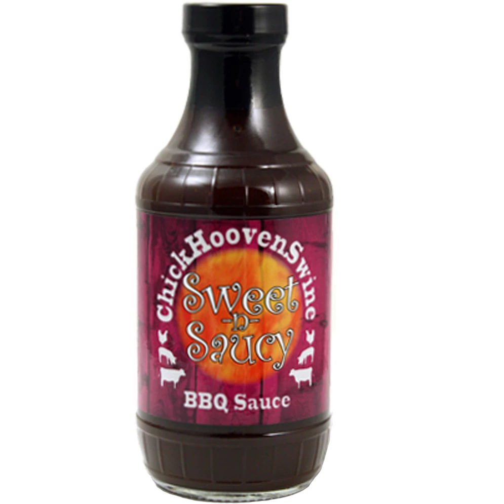 ChickHoovenSwine Sweet-n-Saucy BBQ Sauce 16 Oz.