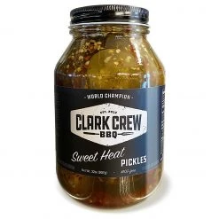BBQ Sauces, Marinades, Condiments & Seasonings Clark Crew BBQ Sweet Heat Pickles 32 Oz.