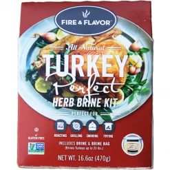 BBQ Marinades, Brines & Injections Fire & Flavor All Natural Turkey Perfect Herb Brine Kit