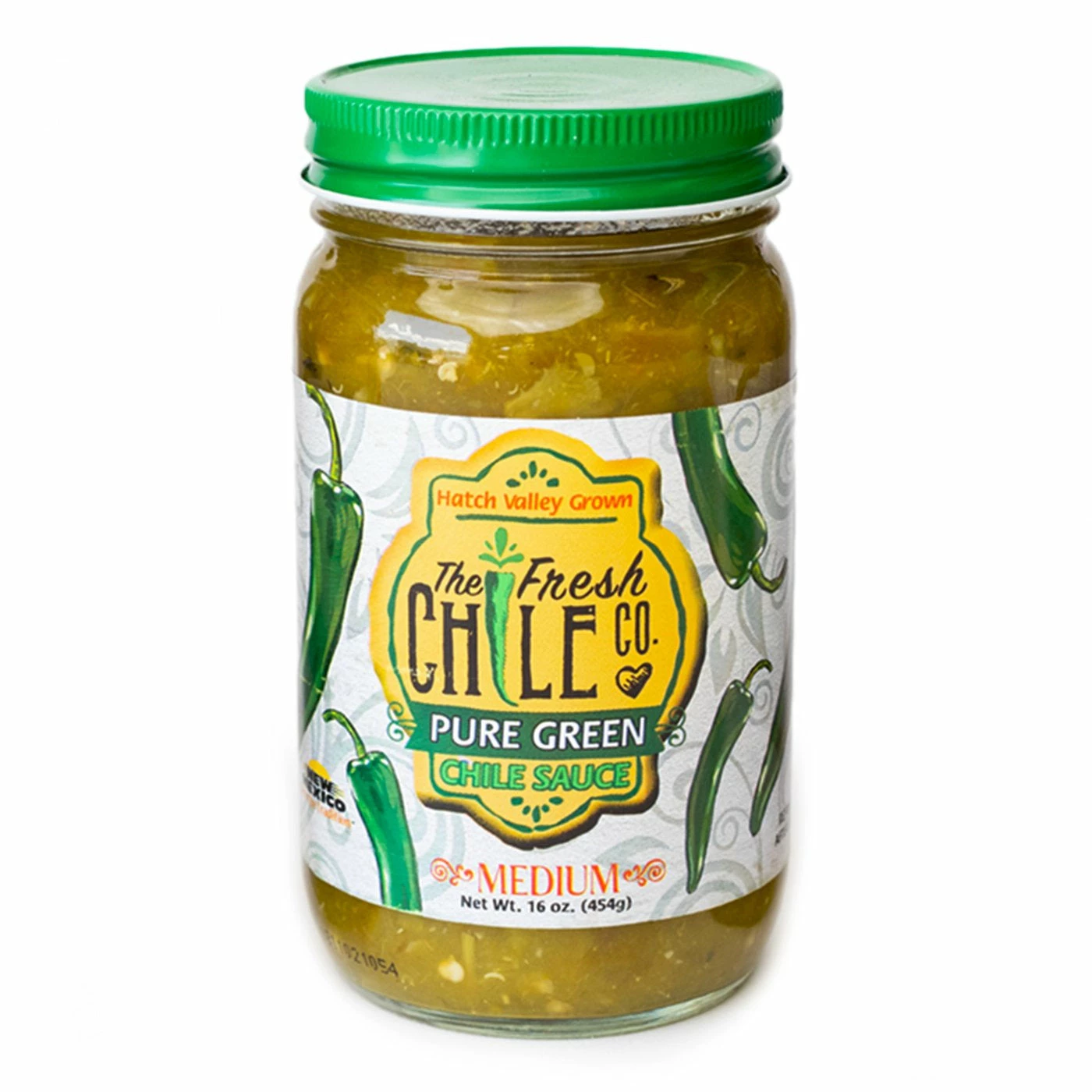 Salts The Fresh Chile Co. Pure Green Chile Roast Medium 16 Oz.
