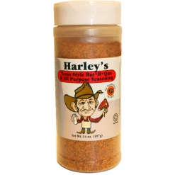 BBQ Sauces, Marinades, Condiments & Seasonings Harley's Texas Style Bar-B-Que & All Purpose Seasoning - No MSG 14 Oz.