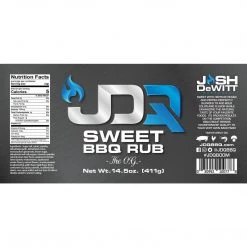Josh DeWitt BBQ JDQ The OG Sweet BBQ Rub 14.5 Oz. BBQ Sauces, Marinades, Condiments & Seasonings