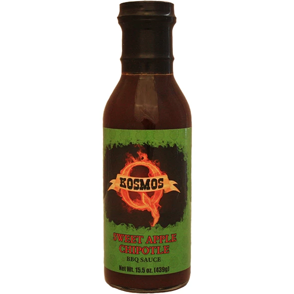BBQ Sauces, Marinades, Condiments & Seasonings Kosmo's Q Sweet Apple Chipotle BBQ Sauce 15.5 Oz.