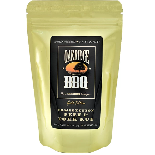 BBQ Sauces, Marinades, Condiments & Seasonings Oakridge BBQ Competition Beef & Pork Rub 6 Oz.