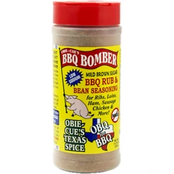 BBQ Sauces, Marinades, Condiments & Seasonings Obie-Cue's BBQ Bomber Mild Brown Sugar BBQ Rub & Bean Seasoning 11.25 Oz.