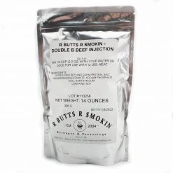 R Butts R Smokin' Double B Beef Injection 14 Oz. BBQ Sauces, Marinades, Condiments & Seasonings