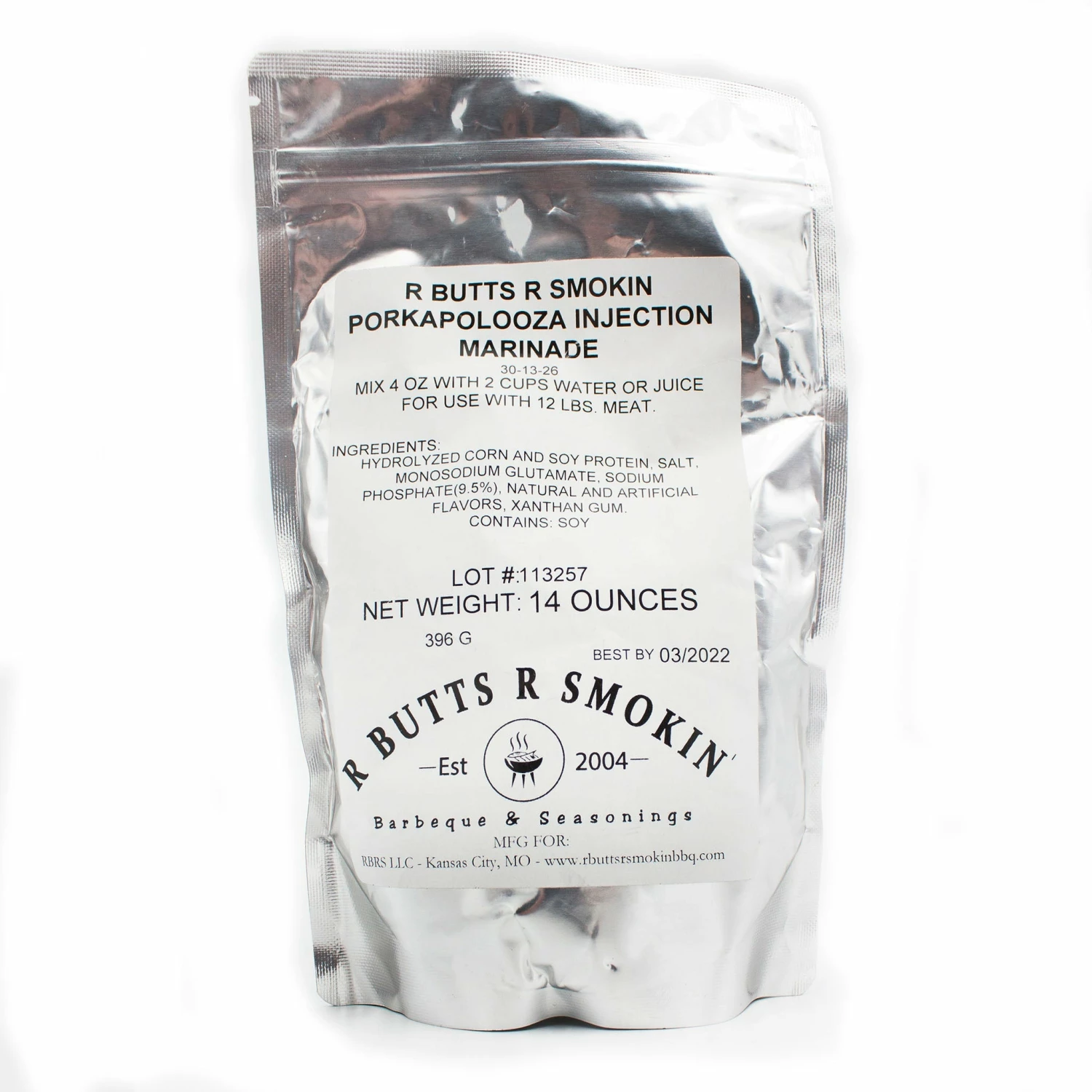 R Butts R Smokin' Porkapolooza Injection 14 Oz. BBQ Sauces, Marinades, Condiments & Seasonings