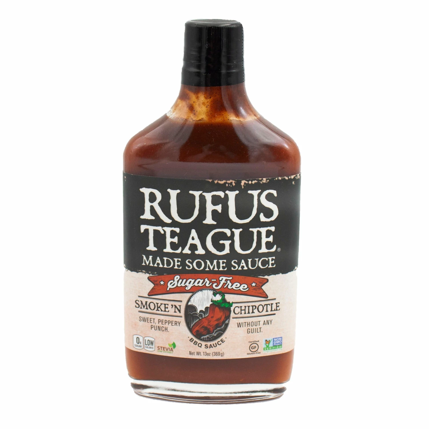 Rufus Teague Smoke 'N Chipotle Sugar-Free Barbecue Sauce 13 Oz. BBQ Sauces, Marinades, Condiments & Seasonings