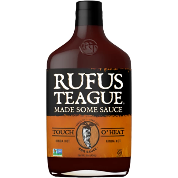Rufus Teague Touch O' Heat Barbecue Sauce 16 Oz. BBQ Sauces, Marinades, Condiments & Seasonings