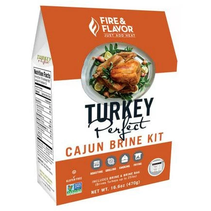 BBQ Marinades, Brines & Injections Fire & Flavor All Natural Turkey Perfect Cajun Brine Kit