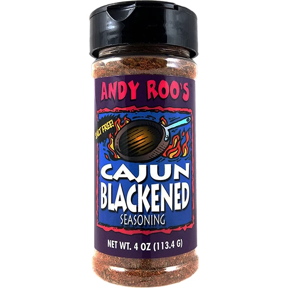 Pepper's Andy Roo's Cajun Blackening Seasoning 4 Oz. BBQ Sauces, Marinades, Condiments & Seasonings