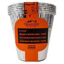 Traeger EZ-Clean Grease & Ash Keg Liner 5 Pack Salts