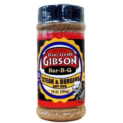 Mrs. Stratton's Salads Big Bob Gibson Bar-B-Q Steak & Burger Dry Rub 16 Oz. BBQ Sauces, Marinades, Condiments & Seasonings