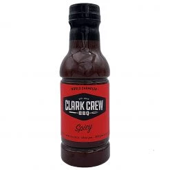 Clark Crew BBQ Spicy BBQ Sauce 20 Oz.