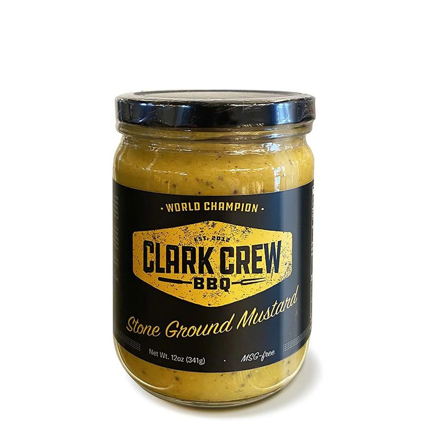 BBQ Sauces, Marinades, Condiments & Seasonings Clark Crew BBQ Stone Ground Mustard 12 Oz.