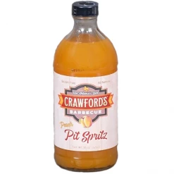 BBQ Sauces, Marinades, Condiments & Seasonings Crawford's Barbecue Peach Pit Spritz 16 Oz.