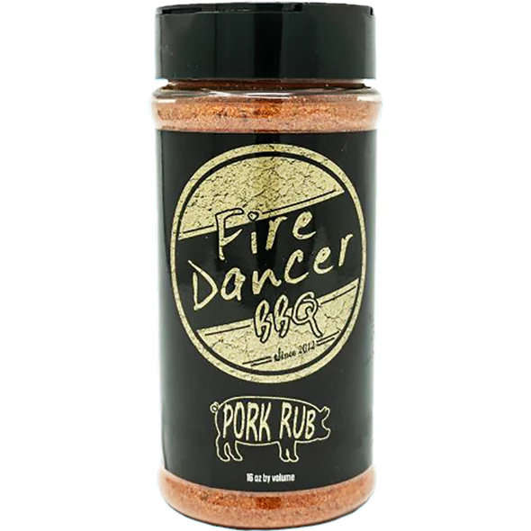 Fire Dancer BBQ BBQ Sauces, Marinades, Condiments & Seasonings Fire Dancer Pork Rub 16 Oz.
