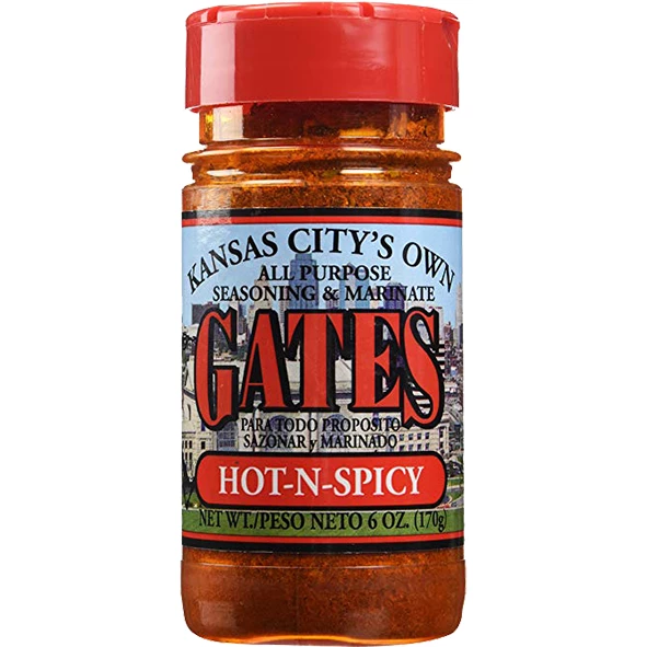 BBQ Sauces, Marinades, Condiments & Seasonings Gates Hot-N-Spicy Seasoning 8 Oz.