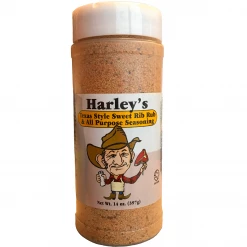 BBQ Sauces, Marinades, Condiments & Seasonings Harley's Texas Style Sweet Rib Rub & All Purpose Seasoning 14 Oz.