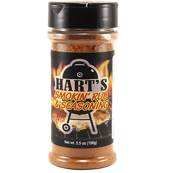 BBQ Sauces, Marinades, Condiments & Seasonings Hart's Smokin' Rub & Seasoning 5.5 Oz.