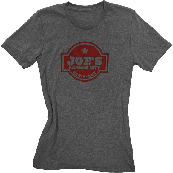 Salts Joe's Kansas City Bar-B-Que Logo Tee With Red Print