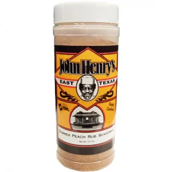 John Henry's Summer Peach Rub 10.5 Oz. BBQ Sauces, Marinades, Condiments & Seasonings