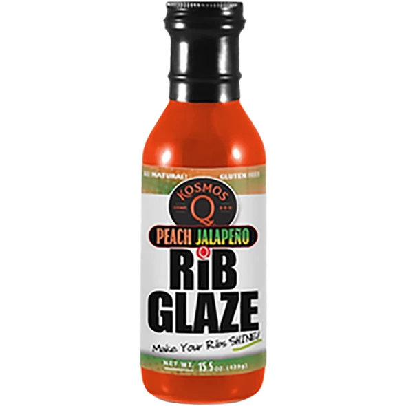 Kosmo's Q Peach Jalapeño Rib Glaze 15.5 Oz.
