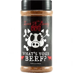Old World Spices BBQ Sauces, Marinades, Condiments & Seasonings Loot N' Booty BBQ What's Your Beef? Rub 14 Oz.