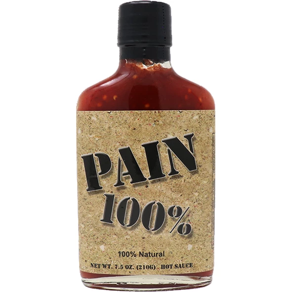 Spicin' Foods Pain 100% Hot Sauce 7.5 Oz. BBQ Sauces, Marinades, Condiments & Seasonings