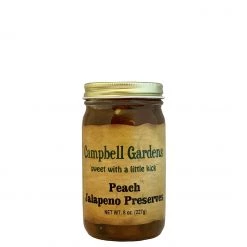 BBQ Sauces, Marinades, Condiments & Seasonings Campbell Gardens Peach Jalapeno Preserves 8 Oz.