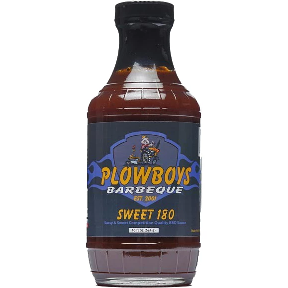 Delano BBQ Sauces, Marinades, Condiments & Seasonings Plowboys BBQ Sweet 180 BBQ Sauce 16 Oz.