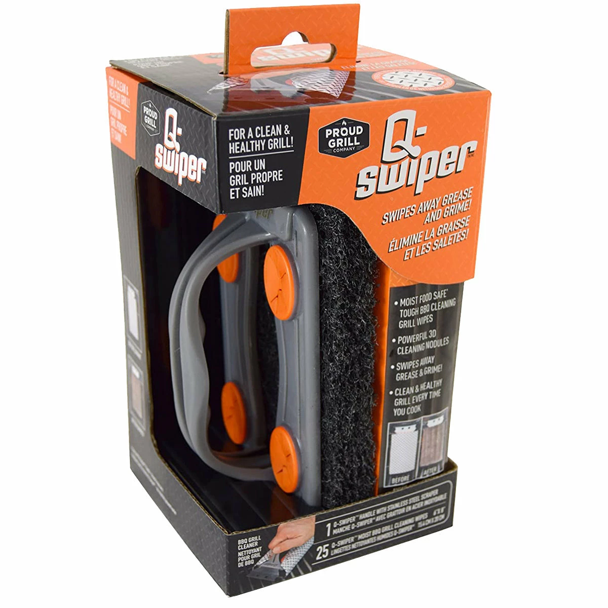 Crawford Outdoor Q-Swiper Brush & Grill Wipes