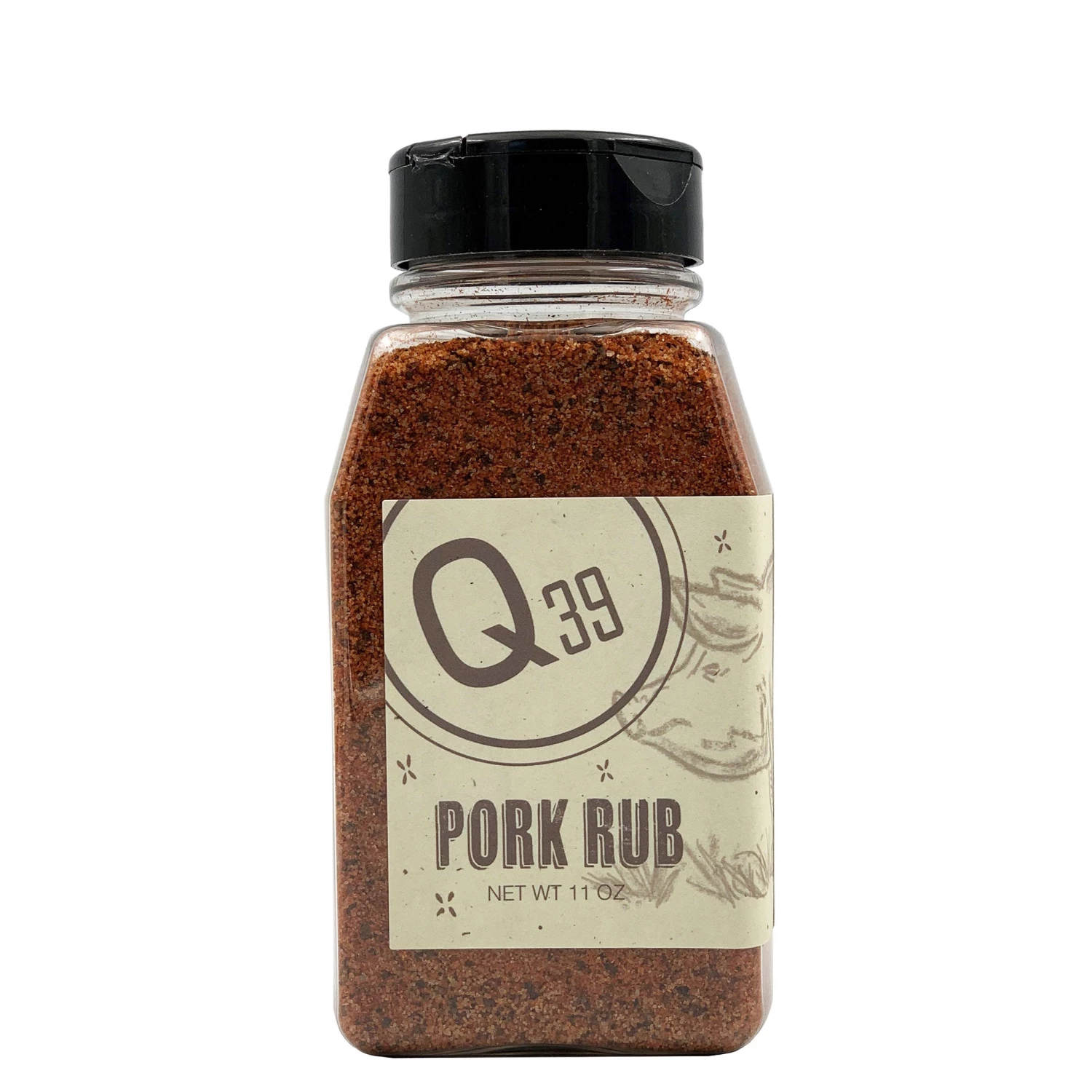 Q39 Pork Rub 11 Oz. BBQ Sauces, Marinades, Condiments & Seasonings