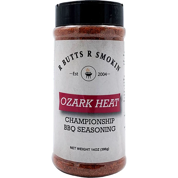 R Butts R Smokin' Ozark Heat Championship BBQ Seasoning 14 Oz. BBQ Sauces, Marinades, Condiments & Seasonings