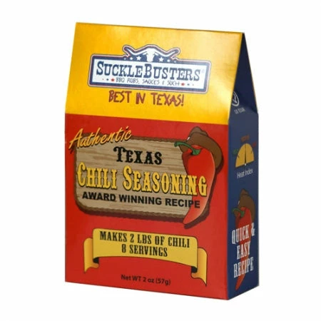 BBQ Sauces, Marinades, Condiments & Seasonings Suckle Busters Texas Chili Seasoning 2 Oz.