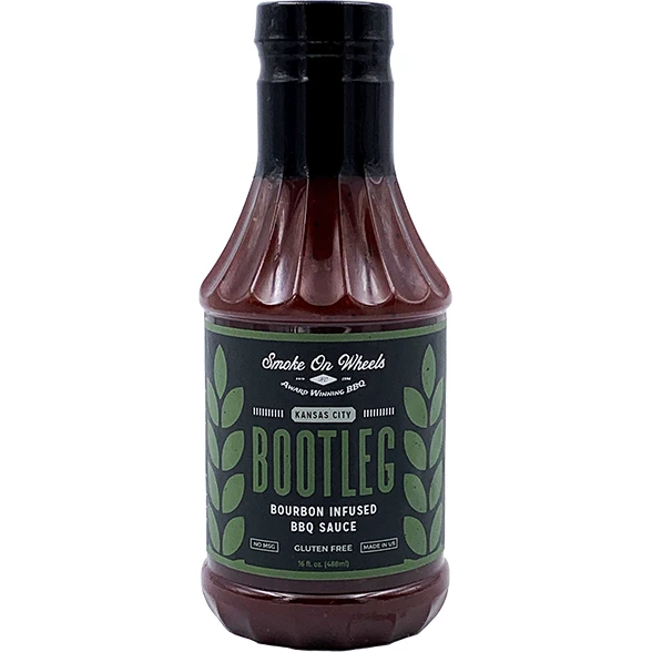 Delano Smoke On Wheels Bootleg Bourbon Infused BBQ Sauce 16 Oz.