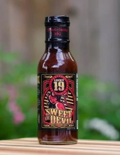 Lucky 19 Sauce Co. Sweet Lil Devil BBQ Sauce 15 Oz. Salts